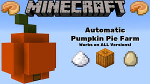 Minecraft Automatic Pumpkin Pie Farm All Versions Java Bedrock Mcpe Xbox One Ps4 Youtube