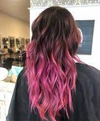 In these cases, you may have to settle for a darker shade of pink. Pin On Dark Brown Hair Trends