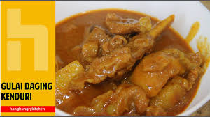 500gr daging sapi bumbu halus. Gulai Daging Kenduri Youtube