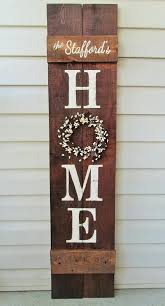 Home Porch Sign Welcome Wreath Personalized Pip Berry 5 Etsy Family Wood Signs Diy Wood Signs Handmade Home Decor