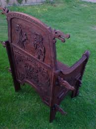 Viking Chair Dagfari Hrut Vikings Viking Art Medieval Furniture