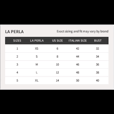 La Perla Size Chart