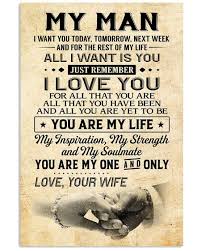 Perfect Gifts For Husband To My Husband Poster In 2020 Love My Husband Quotes Love For Husband My Husband Quotes