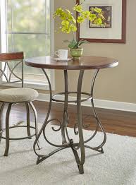Powell 697404 Hamilton Pub Table Brushed Faux Medium Cherry Wood Matte Pewter And Bronze Metal Click On The Image For Add Pub Table Pub Table Sets Bar Table