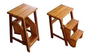 wooden step stools for the kitchen