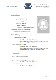 Maybe you would like to learn more about one of these? Lebenslauf Muster Vorlagen Fur Die Bewerbung Bewerbung Co
