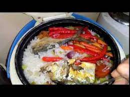 Nasi Liwet Ikan Peda Dengan Rice Cooker Makanan Resep Nasi Nasi