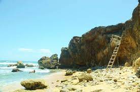 Have You Ever Been To Goat House Bay Near Cove Bay St Lucy This Ladder Is Used To Access The Beach Http On Fb Me Liu Beaches In The World Goat House Beach