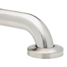 No Drilling Required 18 In X 1 1 2 In Grab Bar In Brushed Stainless Steel Gb38018 Ss Ndr The Home Depot