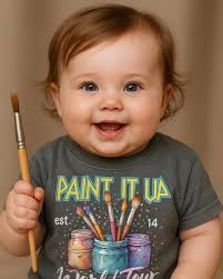 I turned myself into a baby and it doesn't look nothing like me or anything  like me when I was a baby. But, I bet she can scribble some cute stuff on