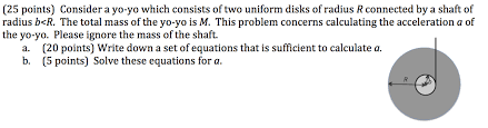 Acceleration Of A Yo Yo Problem Physics Stack Exchange