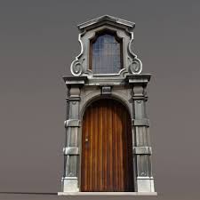 Door Portal Low Poly 3d Model Portal Door Model Poly