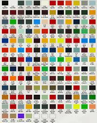 23 Experienced Kirker Automotive Paint Color Chart