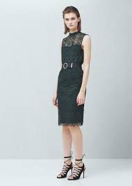 Guipure Dress Dresses For Woman Mango Montenegro Womens Dresses Green Lace Dresses Lace Dress
