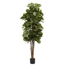 Home depot is ready for us! Nearly Natural 6 Ft Artificial Fiddle Leaf Fig Tree The Home Depot Canada