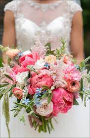 A perfect fit for a rustic, boho or garden themed wedding this beautiful bouquet really packs a punch with blue and lavender wildflowers, blush roses and ivory ranunculus! Wildflower Wedding Bouquet 15 Ideas For The Bride To Be