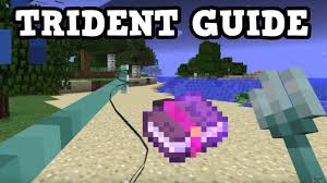 Minecraft Aquatic Update How To Find Enchant The Trident Youtube