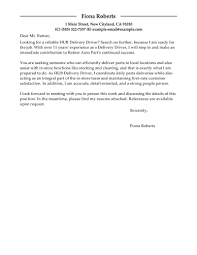 Best Hub Delivery Driver Cover Letter Examples Livecareer