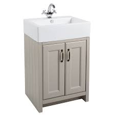 This is the minimum size to use for building sewer or drain pipe that is connected to the toilet. Grey Traditional Bathroom Vanity Unit Basin 570mm Wide Better Bathrooms