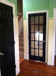 Love Black Interior Doors Adding A French Door To The Basement Really Opens It Up Black Interior Doors Doors Interior French Doors