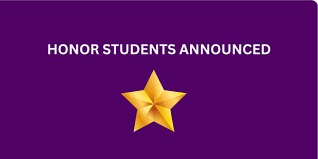 District Announces 2nd Quarter Honor Students