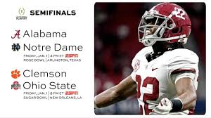 Compare national title odds for alabama, clemson, ohio state, and more. College Football Playoff Alabama Clemson Ohio State And Notre Dame Lead Rankings Ncaa Com