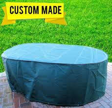 Custom Made Round Oval Outdoor Furniture Covers Waterproof