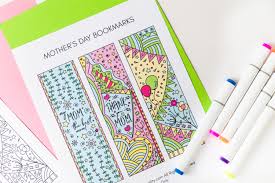 470 free printable bookmarks and 65 bookplates that you can download and print for free. Coloring Mother S Day Bookmarks Free Printable