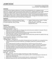 collection resume samples resume format