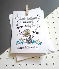 Really nice father's day cards. Playful Father S Day Card Daddy Cool Father S Day Card For The Cool Dad Music Loving Dad Katie Clement Illustration