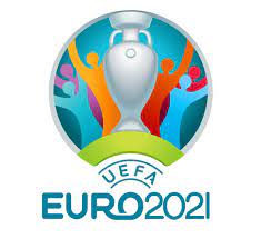 Vi bevakar uppladdningen och sedan mästerskapet! Uefa Euro 2021 Logo Stockfotografie Alamy