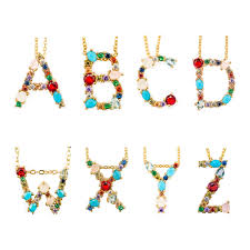 Orange you glad for quizzes? Korean Fashion Gold Plated Adjustable Link Chain Colorful Crystal Alphabet A Z Capital Initial Letter Collar Pendant Necklaces Buy Adjustable Link Chain Crystal Letter Clavicle Choker Necklaces Rose Gold Plated A To Z