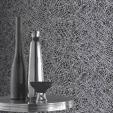 Black And Silver Wallpaper Uk Arthouse Swirl Foil Metallic Black Silver Wallpaper Http Godecorating Co Uk Arthouse Sw Black And Silver Wallpaper Silver Bathroom Accessories Black Silver