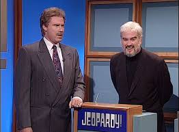 Saturday Night Live Will Ferrell As Alex Trebek Darrell Hammond As Sean Connery In Jeopardy Snl Saturday Night Live Saturday Night Will Ferrell