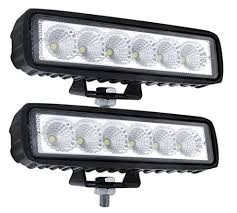 Flood Led Light Bar Off Road Fog Lights Led Driving Lights For Vehicle Truck Suv Atv 18w 2pcs Waterproof Led Driving Lights Led Light Bars Offroad Led
