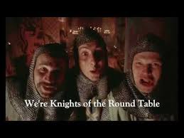 Camelot Knights Of The Round Table Monty Python And The Holy Grail With Lyrics Youtube In 2020 Monty Python Round Table Camelot