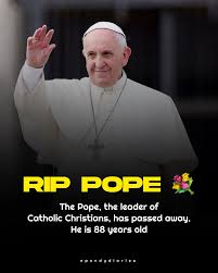 Vasanth M - Pondy Diaries ✨ | RIP POPE 💐 #pope #vatican #popefrancis |  Instagram