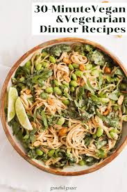 Vegetarian Dinner Recipes You Can Cook In 30 Minutes Or Less Vegetarian Recipes Dinner Vegan Dinner Recipes Vegetarian Dinner