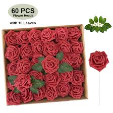 Find suppliers of make wedding bouquets for a range of prices and styles. Nplux Roses Artificial Flowers 60pcs Dark Red Fake Rose Real Looking Burgundy Artificial Foam Roses W Stem For Diy Wedding Bouquets Centerpieces Supplies Arrangements Party Home Decor Buy Online In Bahamas At Bahamas Desertcart Com