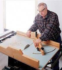 how to square up parts on a table saw with a crosscut sled or an infeed table tablesaw table saw table saw sled woodworking