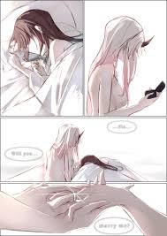 Rule 34 - 2girls After Sex Black Hair Counter:side English Text Horn  Nanahara Chifuyu Nanahara Chinatsu Proposal Ring Sleeping Tagme White Hair  Yorururu Yuri | 8379508