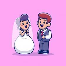 Couple Man And Woman In Wedding Party Illustration Wedding And Married Isolated Concept Flat Cartoon Style Cartoon Styles Bride And Groom Cartoon Cute Couple Cartoon