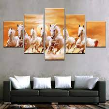 Seven Horses In 2021 Seven Horses Horse Wall Art Horse Canvas Painting