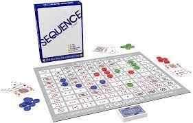 Sequence card game designed for ultimate fun and suitable for all ages available at discounted prices. Amazon Com Sequence Original Sequence Game With Folding Board Cards And Chips By Jax Packaging May Vary White 10 3 X 8 1 X 2 31 Toys Games
