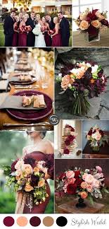 Wedding Trends 10 Fantastic Burgundy Color Combos For 2017 Rustic Fall Wedding Colors Wedding Color Inspiration Fall Fall Wedding Colors