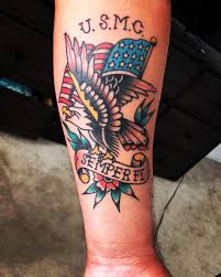 And even furthermore, symbols such as an anchor and a globe are also very prominent in marine tattoo ideas. Traditional Style Marine Corps Done By Chase At Red Tide Tattoo In Murrieta Ca Tattoos