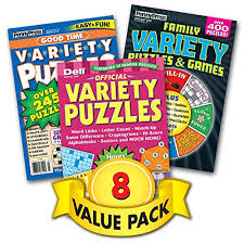 Great deals on penny press puzzles. Penny Dell Variety Puzzle 8 Pack Penny Press Dell Magazines Amazon Com Books