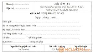 Hà nội thống nhất thống nhất mẫu giấy đi đường sử dụng cho những đối tượng đủ điều kiện lưu thông trên địa bàn thành phố trong thời gian giãn cách xã hội. Máº«u 05 Tt C42 Bb Giáº¥y Ä'á» Nghá»‹ Thanh Toan Má»›i Nháº¥t Hoatieu Vn