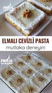 elmali cevizli pasta nefis yemek tarifleri tatli tatli tarifleri yemek tarifleri