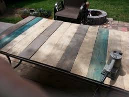 Patio Table Top Redo With Pallet Wood Diy Patio Table Patio Table Wood Patio Table